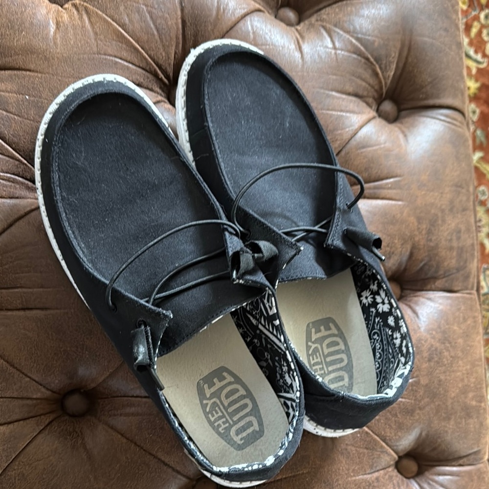 Hey Dude Black Flats & Loafers
